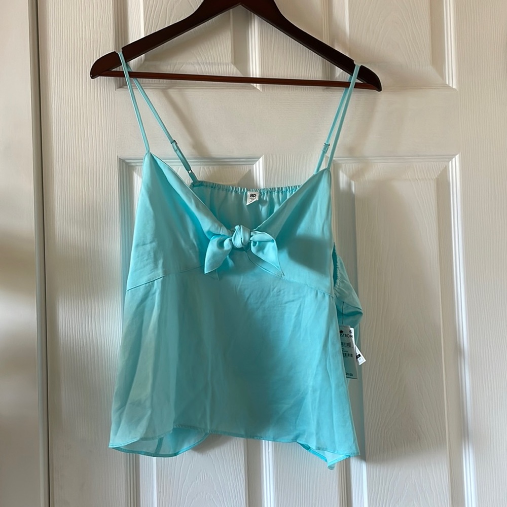 BP teal paradise retro pinup cami tank top nautical silky